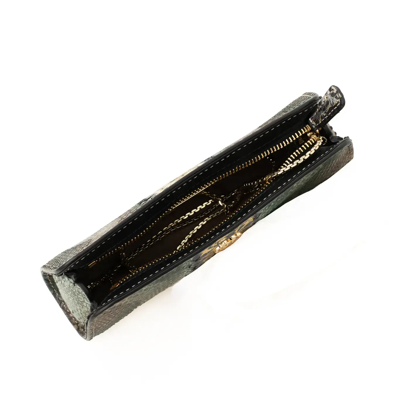 Chic Genuine Python Leather Handbag